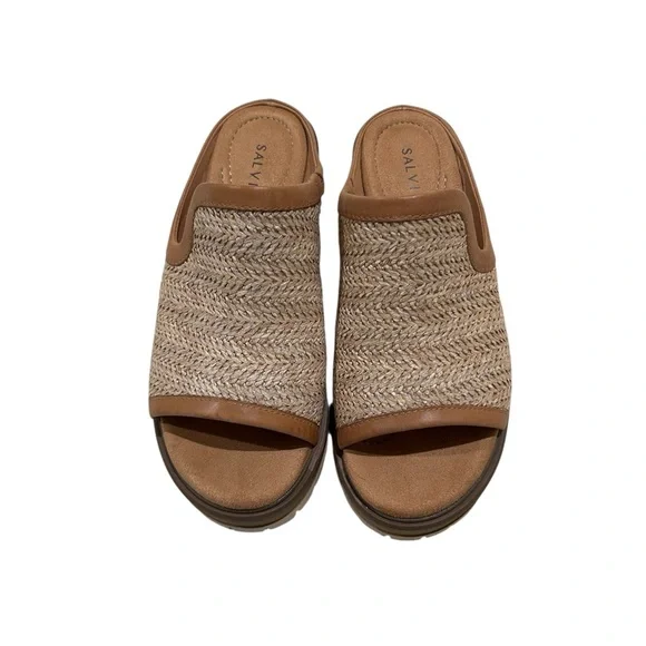 SALVIA Raffia Mules size 38. - Picture 3 of 11